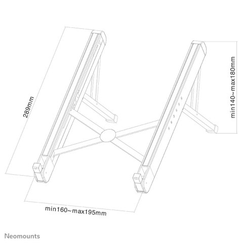 NB AKCESORIA DESK STAND 11-17" NSLS010 NEWSTAR