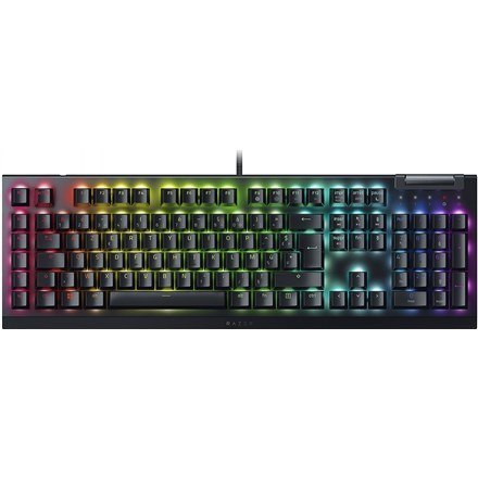 Mechaniczna klawiatura do gier Razer BlackWidow V4 X, zielony przełącznik, układ rosyjski, przewodowy, czarny Razer Mechaniczna klawiatura do gier Razer BlackWidow V4 X, zielony przełącznik, układ rosyjski, przewodowy, czarny Razer