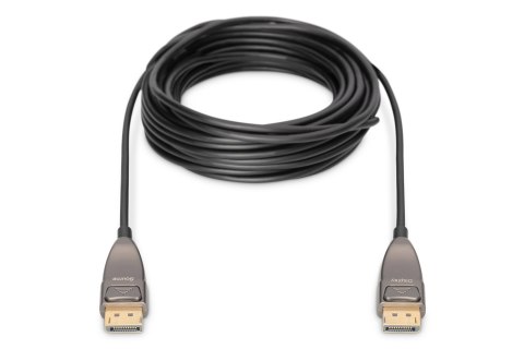 Kabel DP/DP M/M czarny 15m DisplayPort 1.4 Hybrydowy AOC 8K 60Hz UHD Kabel DP/DP M/M czarny 15m DisplayPort 1.4 Hybrydowy AOC 8K 60Hz UHD