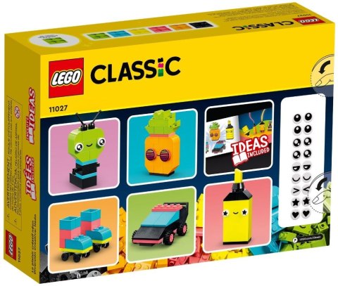 LEGO 11027 CLASSIC Kreatywna zabawa neonowymi kolorami p3 LEGO 11027 CLASSIC Kreatywna zabawa neonowymi kolorami p3
