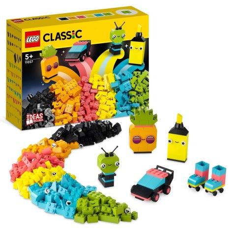 LEGO 11027 CLASSIC Kreatywna zabawa neonowymi kolorami p3 LEGO 11027 CLASSIC Kreatywna zabawa neonowymi kolorami p3