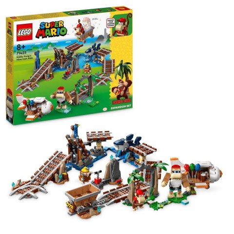 LEGO SUPER MARIO 71425 ZESTAW ROZSZERZAJĄCY - PRZEJAŻDŻKA WAGONIKIEM DIDDY KONGA LEGO SUPER MARIO 71425 ZESTAW ROZSZERZAJĄCY - PRZEJAŻDŻKA WAGONIKIEM DIDDY KONGA