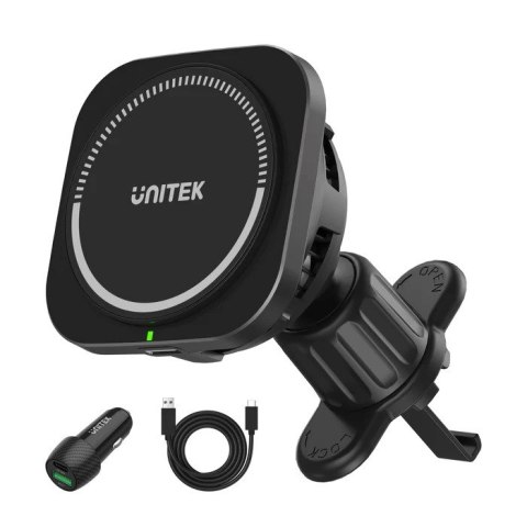UNITEK ŁADOWARKA SAMOCHODOWA 38W, UCHWYT MAGSAFE UNITEK ŁADOWARKA SAMOCHODOWA 38W, UCHWYT MAGSAFE