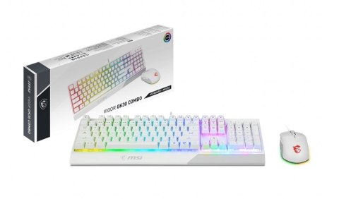 Zestaw klawiatura + mysz MSI VIGOR GK30 COMBO White Zestaw klawiatura + mysz MSI VIGOR GK30 COMBO White