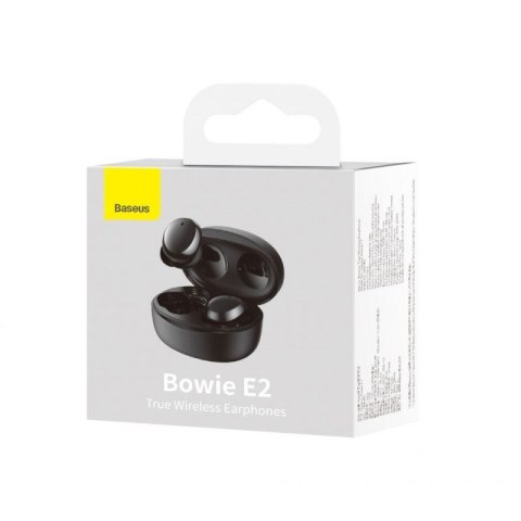 SŁUCHAWKI BEZPRZEWODOWE TWS Baseus Bowie E2 NGTW090001 BT 5.2 IP55 CZARNE SŁUCHAWKI BEZPRZEWODOWE TWS Baseus Bowie E2 NGTW090001 BT 5.2 IP55 CZARNE