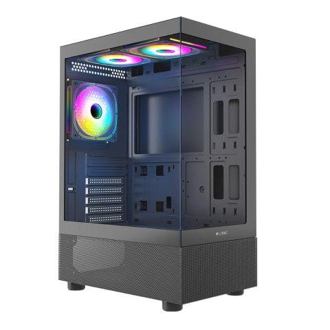 LOGIC OBUDOWA LOOK ARGB MIDI 2 X USB 3.0 + 1 X USB -C BLACK LOGIC OBUDOWA LOOK ARGB MIDI 2 X USB 3.0 + 1 X USB -C BLACK