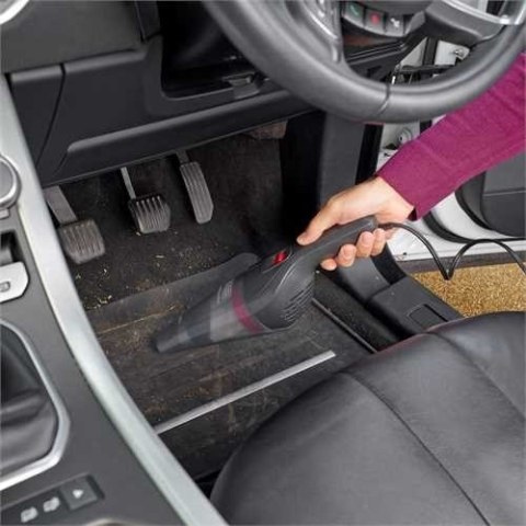 Odkurzacz aku samochodowy 12v, poj.370ml, kabel 5m w worku Odkurzacz aku samochodowy 12v, poj.370ml, kabel 5m w worku