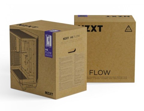 NZXT OBUDOWA KOMPUTEROWA NZXT OBUDOWA H6 FLOW MIDI TOWER Z OKNEM CZARNA NZXT OBUDOWA KOMPUTEROWA NZXT OBUDOWA H6 FLOW MIDI TOWER Z OKNEM CZARNA