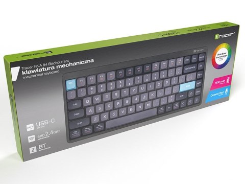 Klawiatura mechaniczna Tracer FINA 84 Blackcurrant (Outemu Red Switch) Klawiatura mechaniczna Tracer FINA 84 Blackcurrant (Outemu Red Switch)
