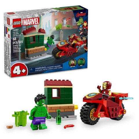 LEGO Super Heroes Iron Man z motocyklem i Hulk 76287 LEGO Super Heroes Iron Man z motocyklem i Hulk 76287
