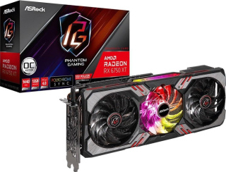 Karta graficzna ASROCK Radeon RX 6750 XT Phantom Gaming D 12 GB GDDR6 RX6750XT PGD 12GO