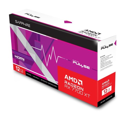 Karta Graficzna VGA PCIE16 RX7700XT 12GB GDDR6/PULSE 11335-04-20G SAPPHIRE Karta Graficzna VGA PCIE16 RX7700XT 12GB GDDR6/PULSE 11335-04-20G SAPPHIRE