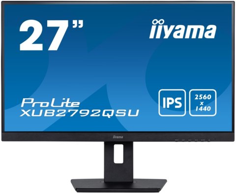 Monitor IIYAMA XUB2792QSU-B5 (27" /IPS /75Hz /2560 x 1440 /Czarny) Monitor IIYAMA XUB2792QSU-B5 (27" /IPS /75Hz /2560 x 1440 /Czarny)