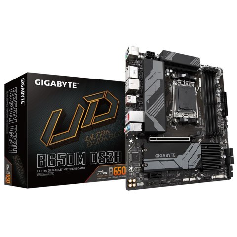 Gigabyte B650M DS3H płyta główna AMD B650 Gniazdo AM5 micro ATX Gigabyte B650M DS3H płyta główna AMD B650 Gniazdo AM5 micro ATX