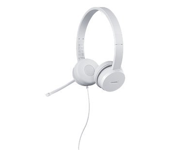 Słuchawki z mikrofonem Lenovo 110 (jasnoszare) Słuchawki z mikrofonem Lenovo 110 (jasnoszare)
