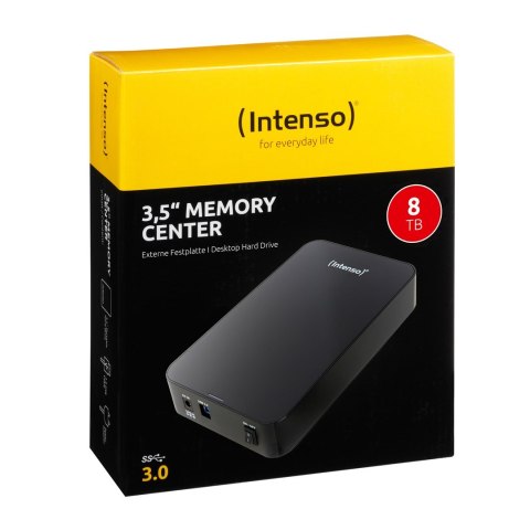 Intenso Memory Center zewnętrzny dysk twarde 8 TB 5400 RPM 3.5" USB 3.2 Gen 1 (3.1 Gen 1) Czarny Intenso Memory Center zewnętrzny dysk twarde 8 TB 5400 RPM 3.5" USB 3.2 Gen 1 (3.1 Gen 1) Czarny