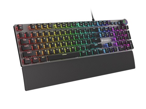 Genesis THOR 400 RGB Klawiatura gamingowa Oświetlenie LED RGB (USA) Przewodowa 1,6 m