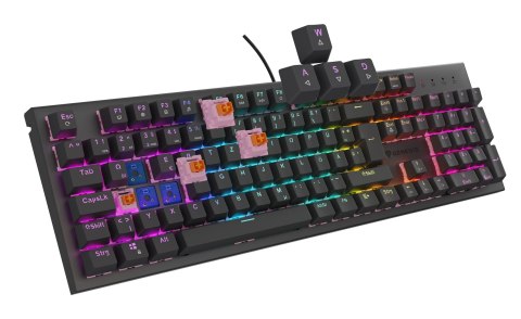 GENESIS NKG-2179 klawiatura Gaming USB QWERTZ Niemiecki Czarny GENESIS NKG-2179 klawiatura Gaming USB QWERTZ Niemiecki Czarny