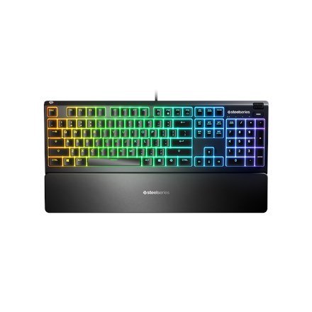 SteelSeries Apex 3 Gaming Keyboard, US Layout, Wired, Black SteelSeries Apex 3 Gaming keyboard IP32 water resistant for protecti SteelSeries Apex 3 Gaming Keyboard, US Layout, Wired, Black SteelSeries Apex 3 Gaming keyboard IP32 water resistant for protecti