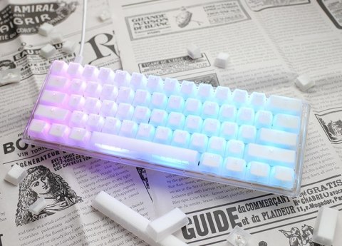 Ducky One 3 Aura White Mini Gat B Kan US klawiatura Gaming USB QWERTY Amerykański międzynarodowy Biały Ducky One 3 Aura White Mini Gat B Kan US klawiatura Gaming USB QWERTY Amerykański międzynarodowy Biały