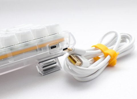 Ducky One 3 Aura White SF klawiatura Gaming USB QWERTY Amerykański międzynarodowy Biały Ducky One 3 Aura White SF klawiatura Gaming USB QWERTY Amerykański międzynarodowy Biały