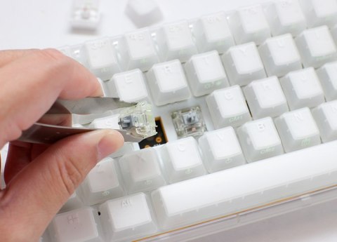 Ducky One 3 Aura White Mini Kailh Jel US klawiatura Gaming USB QWERTY Amerykański międzynarodowy Biały Ducky One 3 Aura White Mini Kailh Jel US klawiatura Gaming USB QWERTY Amerykański międzynarodowy Biały