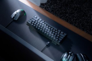 Razer Optyczna klawiatura do gier Huntsman Mini 60% światło LED RGB, NORD, przewodowa, czarna, przełącznik analogowy