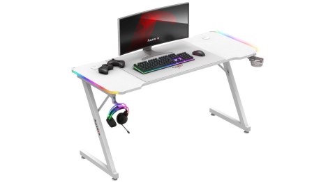 Biurko gamingowe Huzaro Hero 3.3 White RGB Biurko gamingowe Huzaro Hero 3.3 White RGB