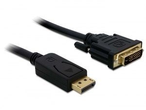DeLOCK Displayport > DVI 24+1 St/St 2m DVI-D DeLOCK Displayport > DVI 24+1 St/St 2m DVI-D