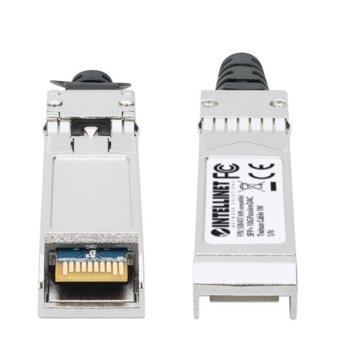 Intellinet 508407 kabel InfiniBand / światłowodowy 1 m SFP+ Czarny, Srebrny Intellinet 508407 kabel InfiniBand / światłowodowy 1 m SFP+ Czarny, Srebrny