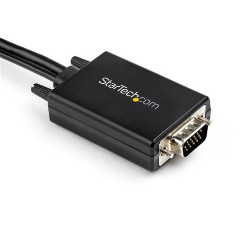 StarTech.com VGA2HDMM2M adapter kablowy 2 m USB Type-A + VGA (D-Sub) HDMI Typu A (Standard) Czarny StarTech.com VGA2HDMM2M adapter kablowy 2 m USB Type-A + VGA (D-Sub) HDMI Typu A (Standard) Czarny