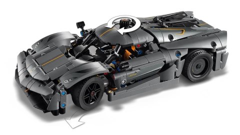 LEGO Technic 42173 Szary hipersamochód Koenigsegg Jesko Absolut LEGO Technic 42173 Szary hipersamochód Koenigsegg Jesko Absolut