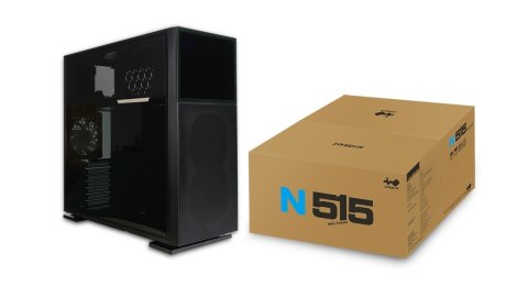 InWin N515 Midi-Tower Hartowane szkło - czarne