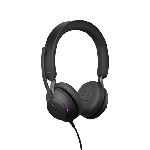 Słuchawki nauszne Jabra Evolve2 40 SE MS Stereo, USB-C, czarne Słuchawki nauszne Jabra Evolve2 40 SE MS Stereo, USB-C, czarne