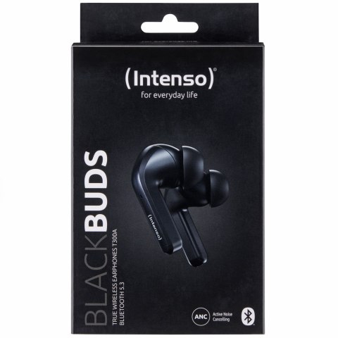 Intenso Black Buds T300A Słuchawki True Wireless Stereo (TWS) Douszny Połączenia/Muzyka/Sport/Codzienność USB Type-C Bluetooth C Intenso Black Buds T300A Słuchawki True Wireless Stereo (TWS) Douszny Połączenia/Muzyka/Sport/Codzienność USB Type-C Bluetooth C