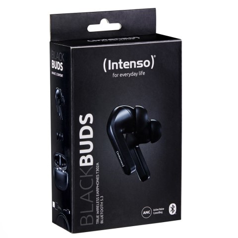 Intenso Black Buds T300A Słuchawki True Wireless Stereo (TWS) Douszny Połączenia/Muzyka/Sport/Codzienność USB Type-C Bluetooth C Intenso Black Buds T300A Słuchawki True Wireless Stereo (TWS) Douszny Połączenia/Muzyka/Sport/Codzienność USB Type-C Bluetooth C