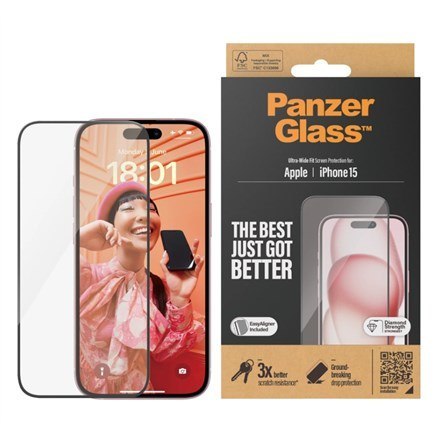 PanzerGlass Ultra Wide Fit Przezroczysta ochrona ekranu Apple 1 szt.