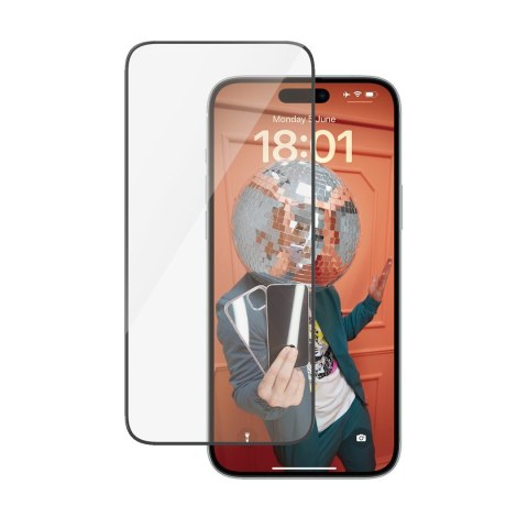 Szkło pancerne PanzerGlass | Osłona ekranu | Jabłko | Telefon iPhone 15 Plus | Szkło | Przezroczysty | Bardzo szeroki krój, Odpo