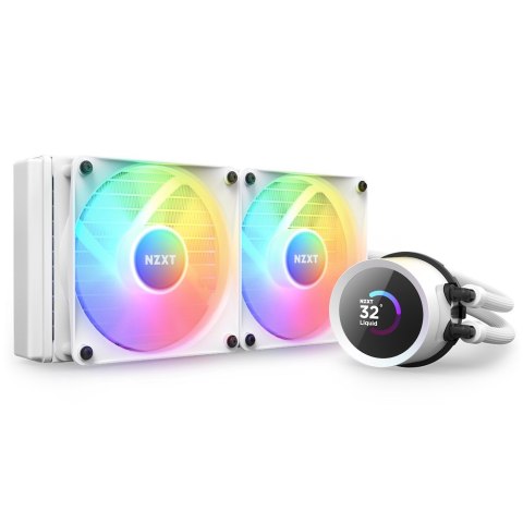 Kompletne chłodzenie wodne NZXT Kraken RGB - 240mm, białe Kompletne chłodzenie wodne NZXT Kraken RGB - 240mm, białe