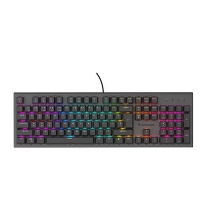 KLAWIATURA DLA GRACZY GENESIS THOR 303 US PODŚWIETLENIE RGB MECHANICZNA SILENT SWITCH CZARNA HOT SWA KLAWIATURA DLA GRACZY GENESIS THOR 303 US PODŚWIETLENIE RGB MECHANICZNA SILENT SWITCH CZARNA HOT SWA
