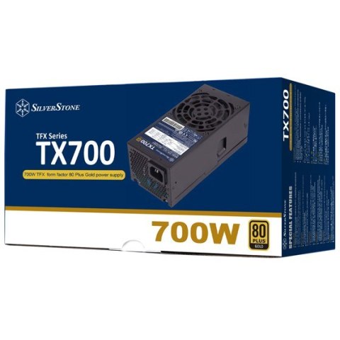 Silverstone TX700 Gold moduł zasilaczy 700 W 20+4 pin ATX TFX Czarny