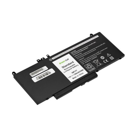 GREEN CELL BATERIA DE162 6MT4T 07V69Y DO DELL LATITUDE E5270 E5470 E5570 7200MAH 7.4V GREEN CELL BATERIA DE162 6MT4T 07V69Y DO DELL LATITUDE E5270 E5470 E5570 7200MAH 7.4V