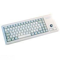 KEYBOARD USB GER MX-GOLD/SLIMLINE LIGHT GREY W/ TRACKBALL