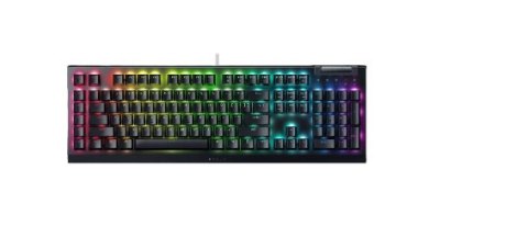Mechaniczna klawiatura do gier Razer BlackWidow V4 X, żółty przełącznik, układ amerykański, przewodowy, czarny Razer Mechaniczna klawiatura do gier Razer BlackWidow V4 X, żółty przełącznik, układ amerykański, przewodowy, czarny Razer