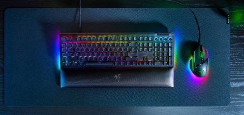 Mechaniczna klawiatura do gier Razer BlackWidow V4 X, żółty przełącznik, układ amerykański, przewodowy, czarny Razer Mechaniczna klawiatura do gier Razer BlackWidow V4 X, żółty przełącznik, układ amerykański, przewodowy, czarny Razer