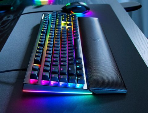 Mechaniczna klawiatura do gier Razer BlackWidow V4 X, żółty przełącznik, układ amerykański, przewodowy, czarny Razer Mechaniczna klawiatura do gier Razer BlackWidow V4 X, żółty przełącznik, układ amerykański, przewodowy, czarny Razer