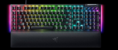 Mechaniczna klawiatura do gier Razer BlackWidow V4 X, żółty przełącznik, układ amerykański, przewodowy, czarny Razer Mechaniczna klawiatura do gier Razer BlackWidow V4 X, żółty przełącznik, układ amerykański, przewodowy, czarny Razer