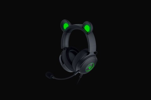 Razer Wired, Nauszne, Czarny, Zestaw słuchawkowy do gier, Kraken V2 Pro, Kitty Edition Razer Wired, Nauszne, Czarny, Zestaw słuchawkowy do gier, Kraken V2 Pro, Kitty Edition