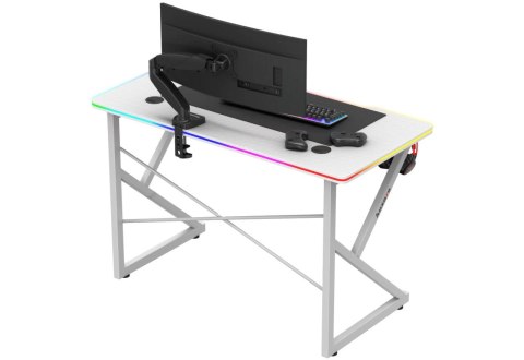 Biurko gamingowe Huzaro Hero 1.7 RGB White Biurko gamingowe Huzaro Hero 1.7 RGB White