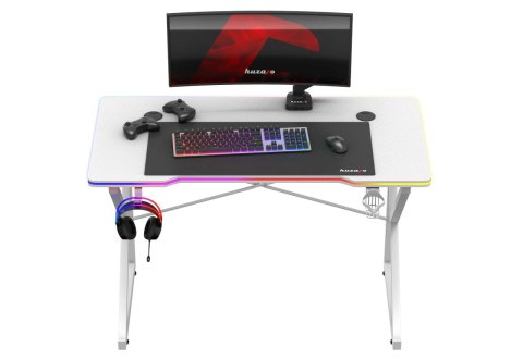 Biurko gamingowe Huzaro Hero 1.7 RGB White Biurko gamingowe Huzaro Hero 1.7 RGB White